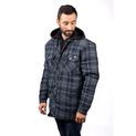 Dickies Fleece Hood Flannel Shirt Jacket Navy additional 3