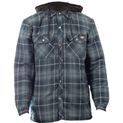 Dickies Fleece Hood Flannel Shirt Jacket Navy additional 4