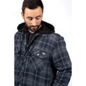 Dickies Fleece Hood Flannel Shirt Jacket Navy additional 7