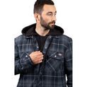 Dickies Fleece Hood Flannel Shirt Jacket Navy additional 8