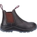 Ladies Hard Yakka Banjo Elastic Gusset Safety Boot Brown additional 4