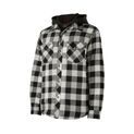 Hard Yakka Quilted Flannel Shacket Grey additional 1