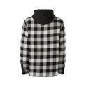 Hard Yakka Quilted Flannel Shacket Grey additional 2