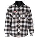 Hard Yakka Quilted Flannel Shacket Grey additional 3