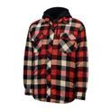 Hard Yakka Quilted Flannel Shacket Red additional 1