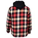 Hard Yakka Quilted Flannel Shacket Red additional 4