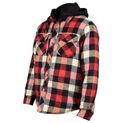 Hard Yakka Quilted Flannel Shacket Red additional 5