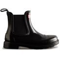 Hunter Commando Gloss Chelsea Boots Black additional 4