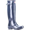 Hunter Original Tall Gloss Wellington Boots Navy additional 1