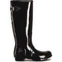 Hunter Tall Back Adjustable Gloss Wellington Boots Black additional 4
