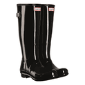 Hunter Tall Back Adjustable Gloss Wellington Boots Black additional 6