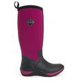 Muck Boots Arctic Adventure Pull On Wellington Boot Black/Maroon additional 5