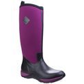 Muck Boots Arctic Adventure Pull On Wellington Boot Black/Maroon additional 1