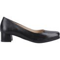 Amblers Walford Ladies Leather Court Black additional 5