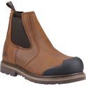 Amblers FS225 Goodyear Welted Waterproof Pull On Chelsea Safety Boot Brown additional 1