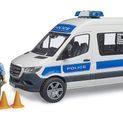 Bruder MB Sprinter Police Van with Policeman, Light &amp; Sound Module 1:16 additional 5