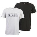 JCB Workwear Essential Twin Pack T-Shirts White/Grey additional 1
