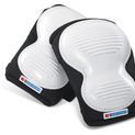 Poly Ridged Knee Pad Black/White additional 2