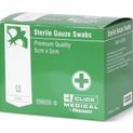 Click Medical Gauze Swabs 5Cm X 5Cm Sterile White (100 Pack) additional 2