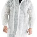 Beeswift Polyprop Disposable Visitors Coat White additional 1