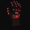 Beeswift Glovezilla Glow In The Dark Foam Nitrile Coated Gloves Red (1 Pair) additional 2