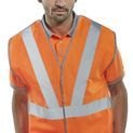 Beeswift Hi-Vis Rail Spec Vest (Polyester) Orange additional 2