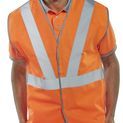 Beeswift Hi-Vis Rail Spec Vest (Polyester) Orange additional 1