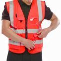 Beeswift Hi-Vis Executive ID Vest Red additional 2