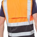 Beeswift Hi-Vis Two Tone Executive Id Vest Orange / Black additional 2
