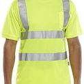 Beeswift Crew Neck Hi-Vis Short Sleeve T-Shirt Saturn Yellow additional 1