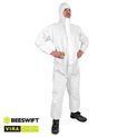 Beeswift Vira-Chem Disposable Laminated Coverall Type 5/6 White additional 1