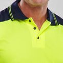 Beeswift Hi-Vis Two-Tone Polo Shirt Saturn Yellow / Navy additional 3