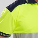 Beeswift Hi-Vis Two-Tone Polo Shirt Saturn Yellow / Navy additional 4
