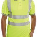 Beeswift Short Sleeve Hi-Vis Polo Shirt Saturn Yellow additional 1