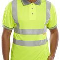Beeswift Short Sleeve Hi-Vis Polo Shirt Saturn Yellow additional 2
