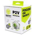 Beeswift P2 Valved Charcoal Mask Grey (10 Pack) additional 2