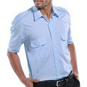 Beeswift Pilot Shirt Short Sleeve Sky Blue additional 1