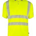 Beeswift Envirowear Hi-Vis Short Sleeve Recyclable Polo Shirt Saturn Yellow additional 2