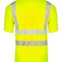 Beeswift Envirowear Hi-Vis Short Sleeve Recyclable Polo Shirt Saturn Yellow additional 3