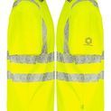 Beeswift Envirowear Hi-Vis Short Sleeve Recyclable Polo Shirt Saturn Yellow additional 4