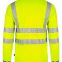 Beeswift Envirowear Hi-Vis Long Sleeve Recyclable Polo Shirt Saturn Yellow additional 3
