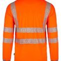 Beeswift Envirowear Hi-Vis Long Sleeve Recyclable Polo Shirt Orange additional 3