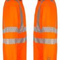 Beeswift Envirowear Hi-Vis Long Sleeve Recyclable Polo Shirt Orange additional 4