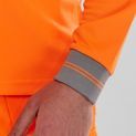 Beeswift Long Sleeve Hi-Vis Polo Shirt Orange additional 4
