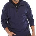 Beeswift Quarter Zip Sweatshirt Navy Blue additional 1