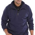 Beeswift Quarter Zip Sweatshirt Navy Blue additional 2