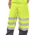 Beeswift Belfry Two-Tone Hi-Vis Waterproof Trousers Saturn Yellow / Navy additional 1