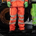 Beeswift Deltic Hi-Vis Ripstop Breathable And Waterproof Rail Overtrouser Orange additional 4
