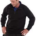 Beeswift Quarter Zip Sweatshirt Black additional 1