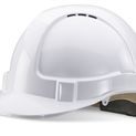 Beeswift Wheel Ratchet Vented Safety Helmet White additional 1
